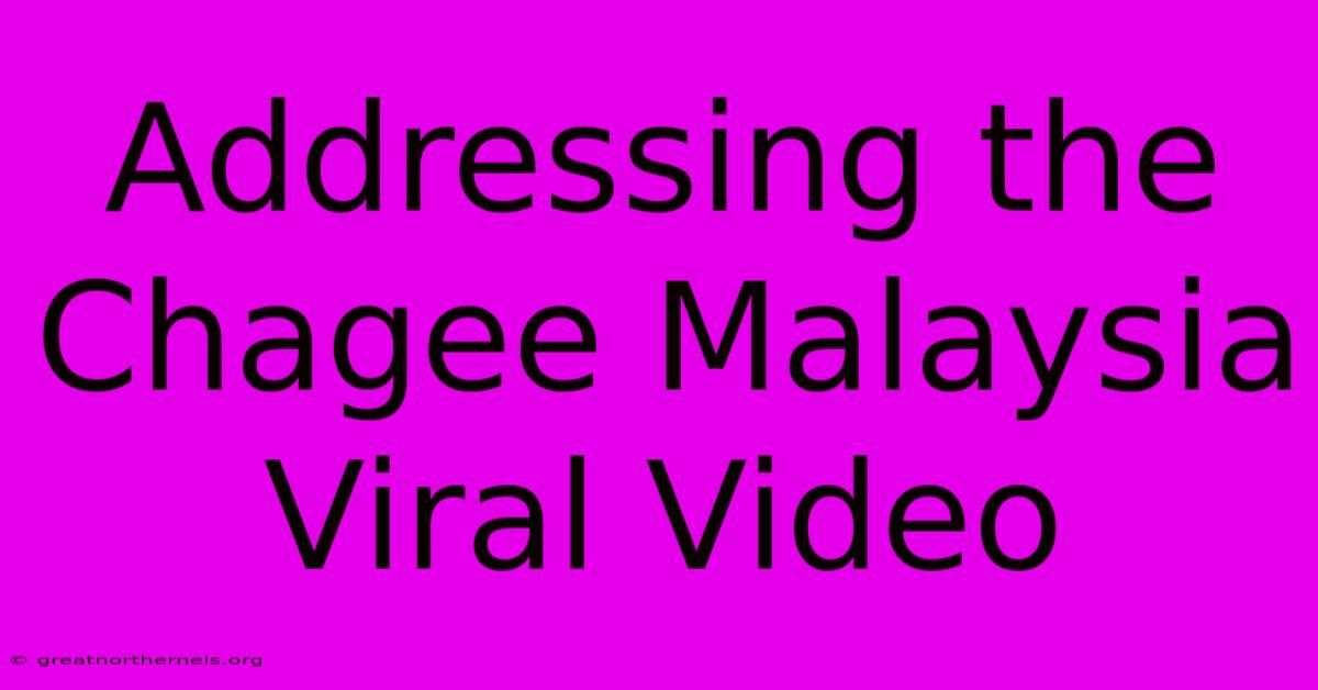 Addressing The Chagee Malaysia Viral Video