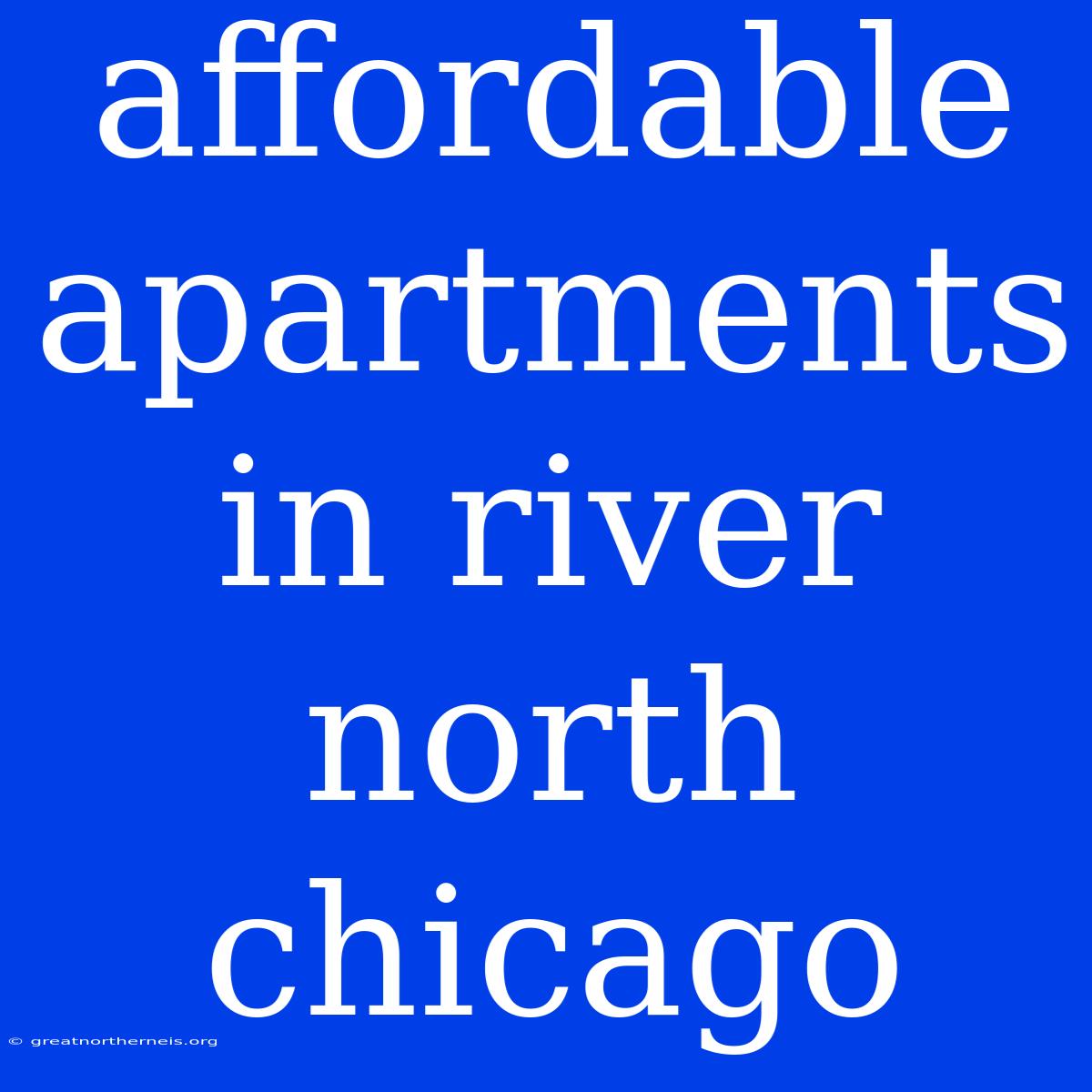 Affordable Apartments In River North Chicago