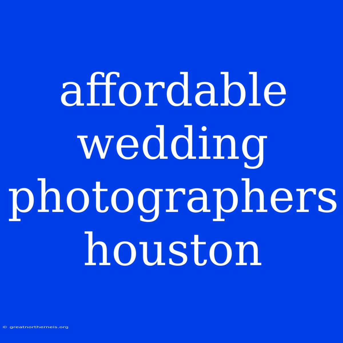 Affordable Wedding Photographers Houston