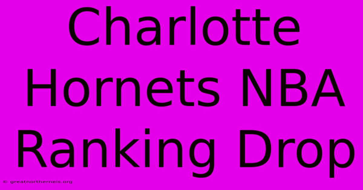 Charlotte Hornets NBA Ranking Drop