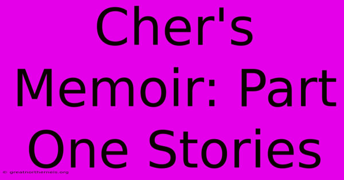 Cher's Memoir: Part One Stories