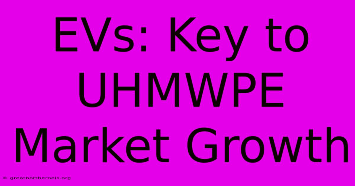 EVs: Key To UHMWPE Market Growth