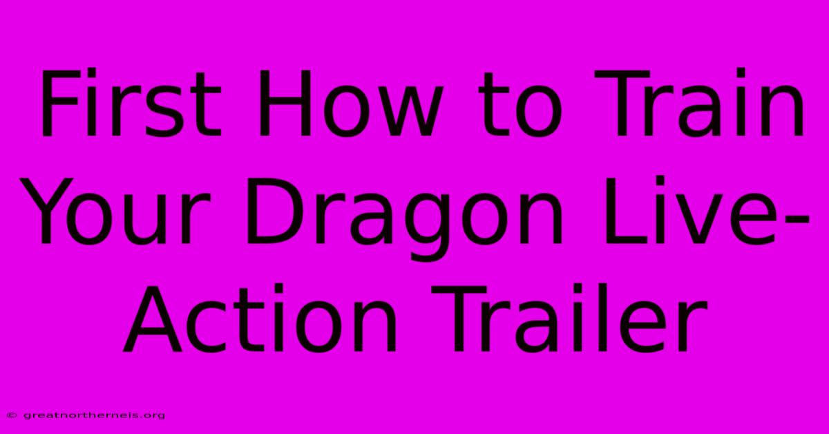 First How To Train Your Dragon Live-Action Trailer