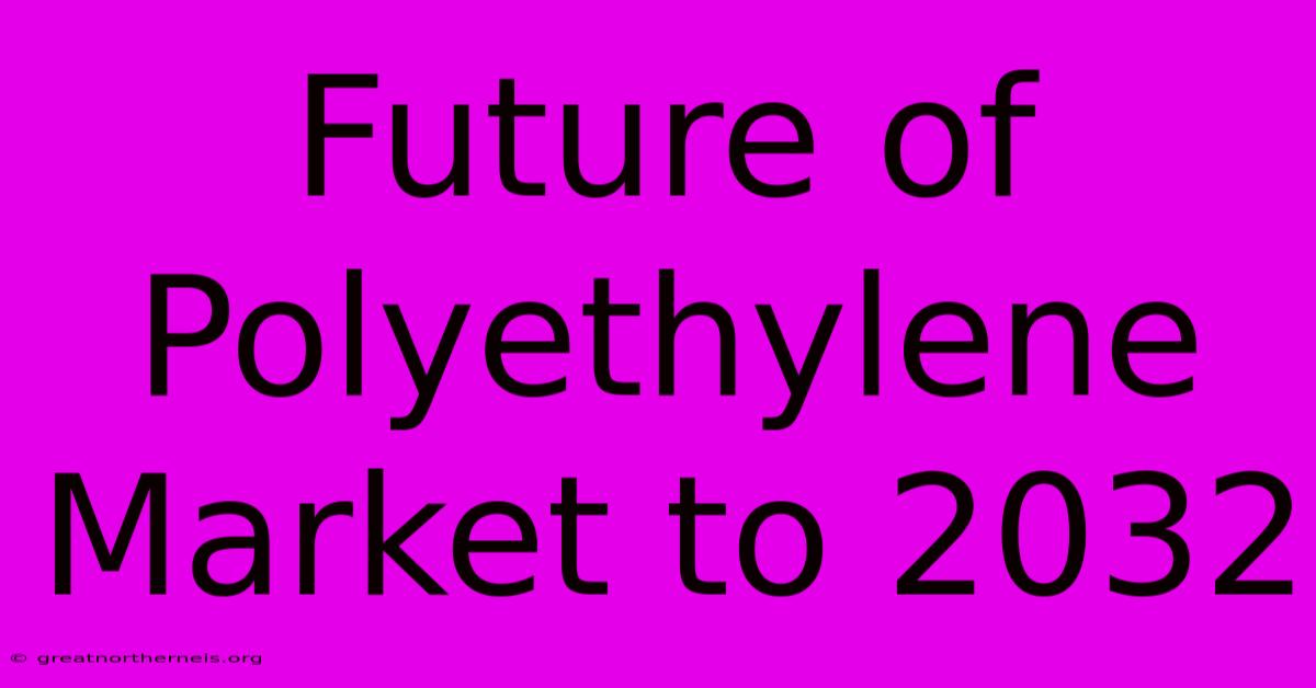 Future Of Polyethylene Market To 2032