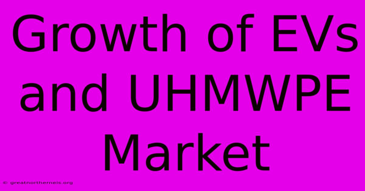 Growth Of EVs And UHMWPE Market