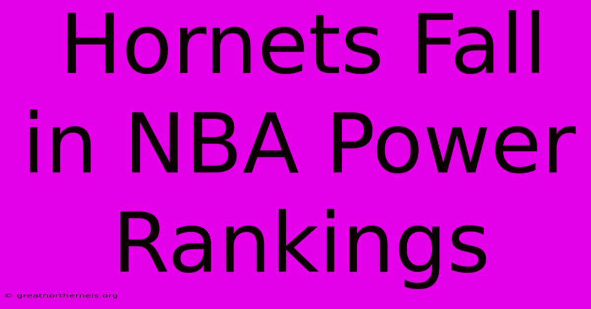 Hornets Fall In NBA Power Rankings