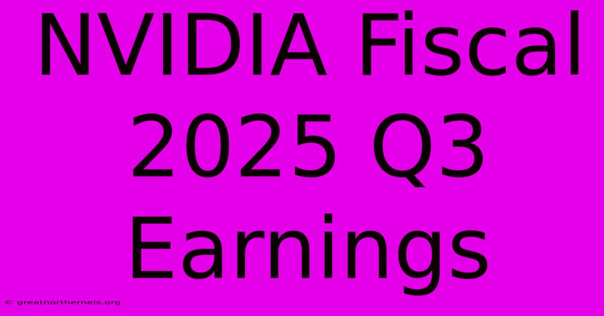 NVIDIA Fiscal 2025 Q3 Earnings