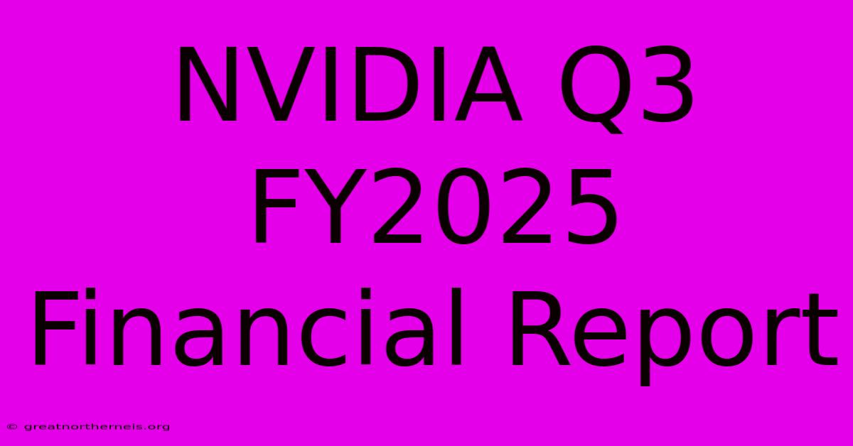 NVIDIA Q3 FY2025 Financial Report