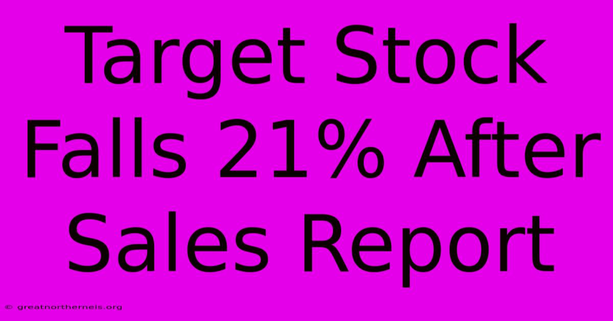 Target Stock Falls 21% After Sales Report